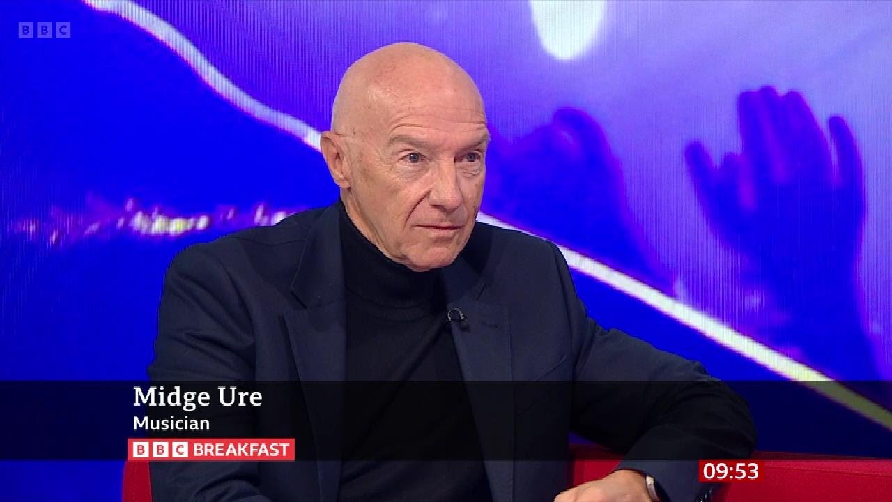 Midge Ure (Slik, Rich Kids, Visage, Ultravox, Band Aid Member) On BBC Breakfast [20.07.2024]