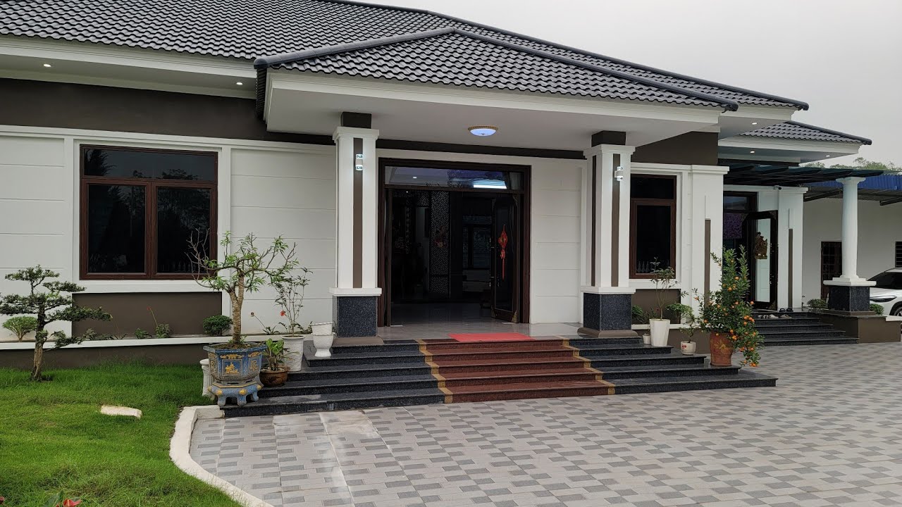 biệt thự nhà vườn mái Nhật 4 phòng ngủ nhà đẹp Sông Công Thái Nguyên nhà đẹp 2023 xu hướng xây dựng