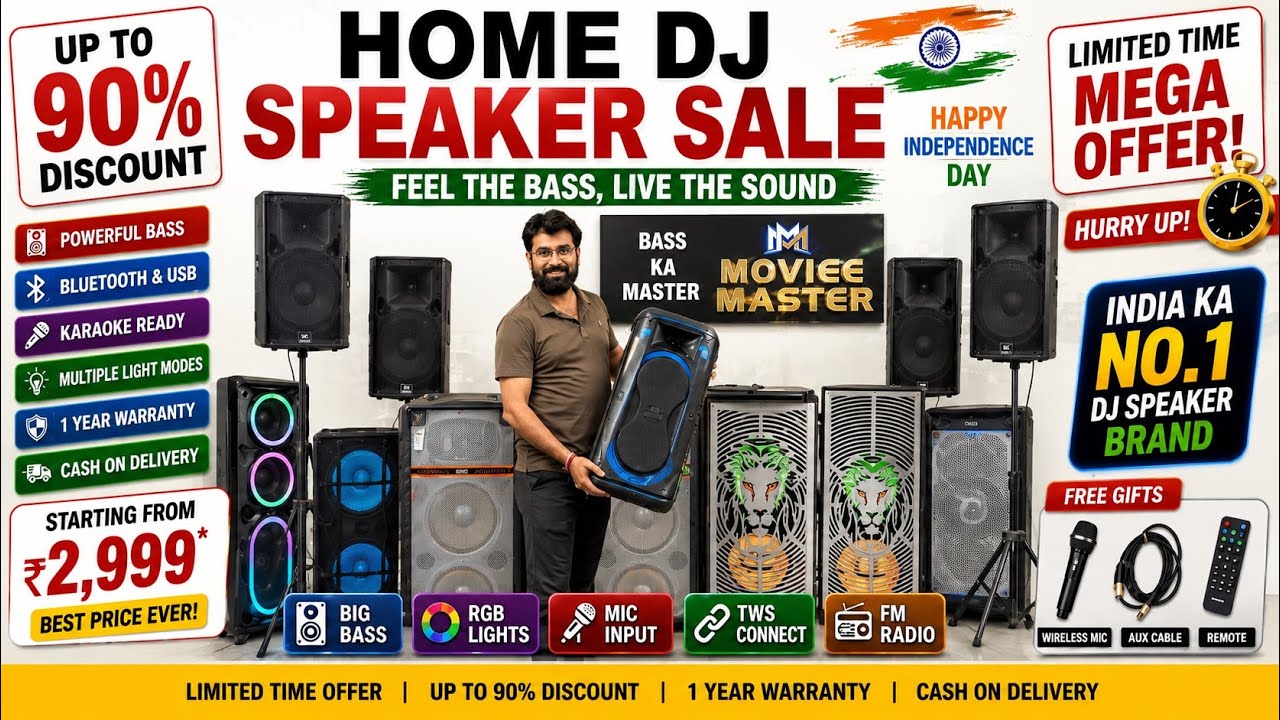 Biggest DJ & Party Speakers Market in Delhi | Wholesale Sound Systems | Home, DJ & Event Audio