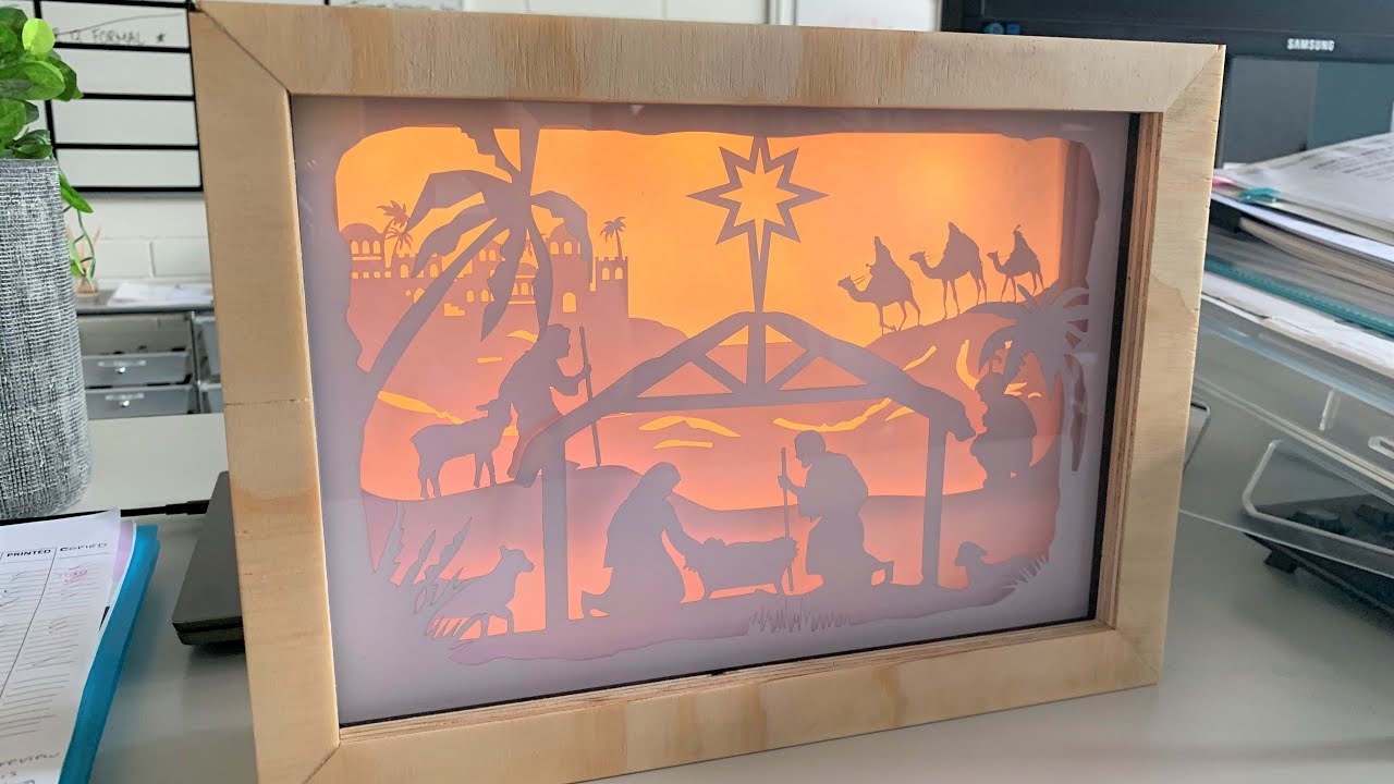 Free Time Creation: Nativity Light Box for Christmas