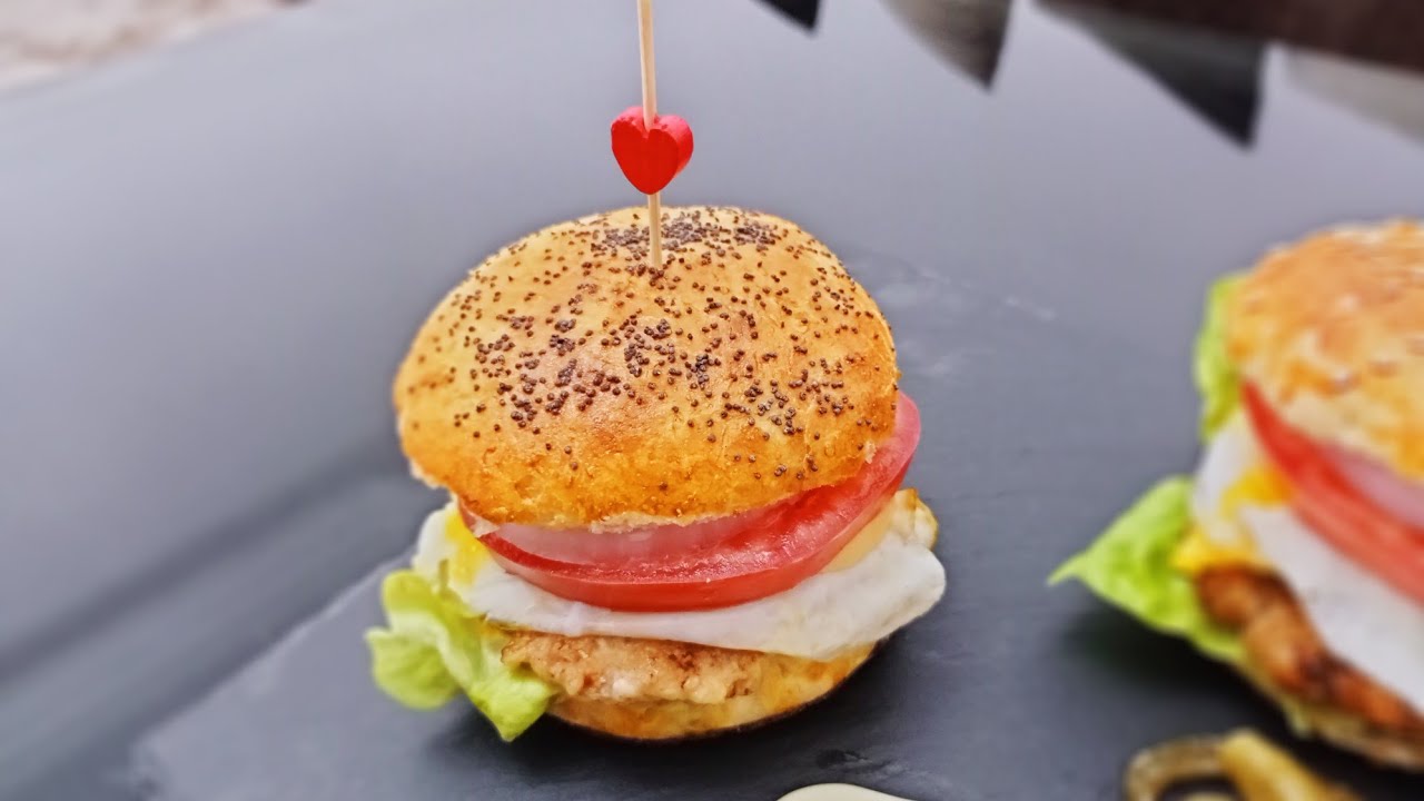 برغر 🥪بدون غلوتين 🍴 بدون عجن بطريقة سهلة وبسيطة