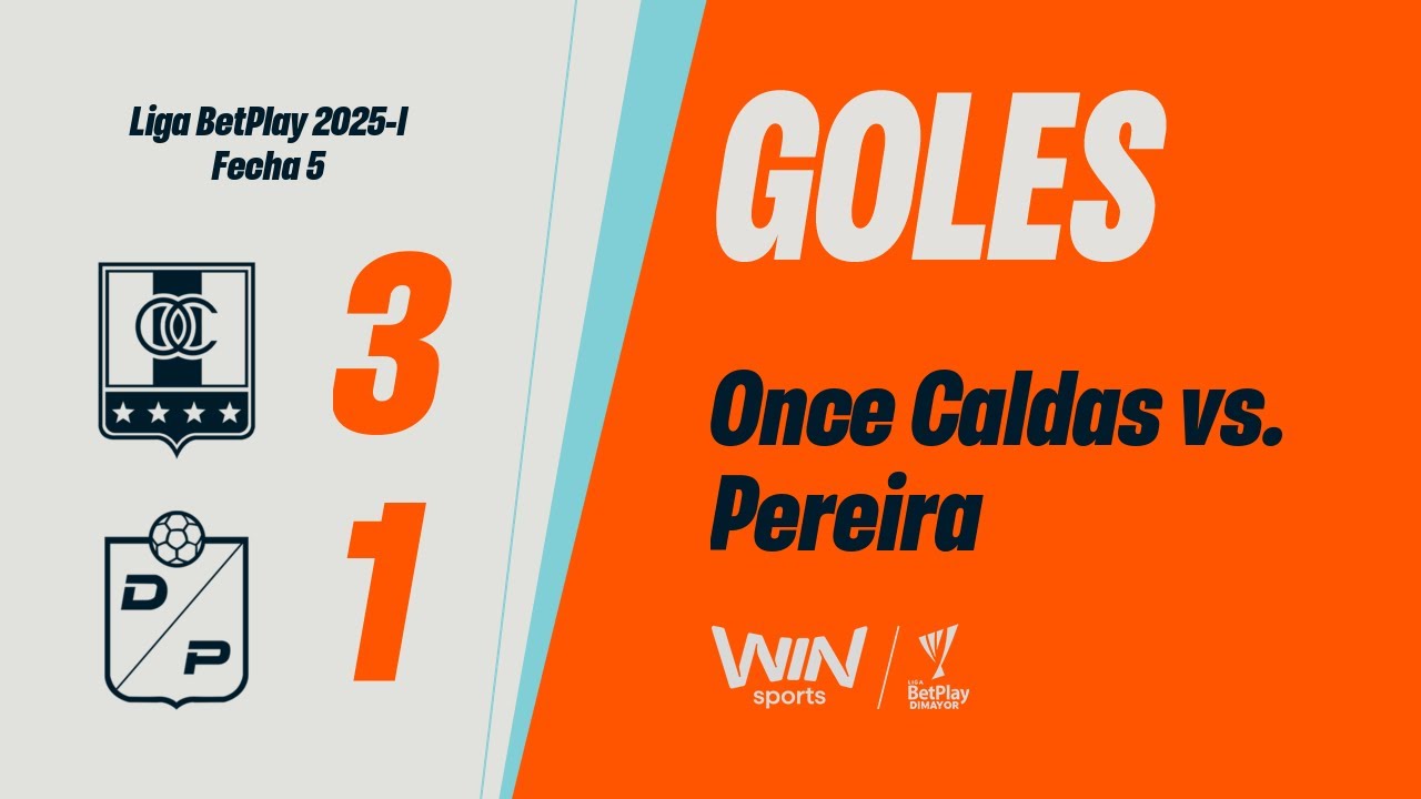 Once Caldas vs. Deportivo Pereira (goles) | Liga BetPlay Dimayor 2025-I | Fecha 5