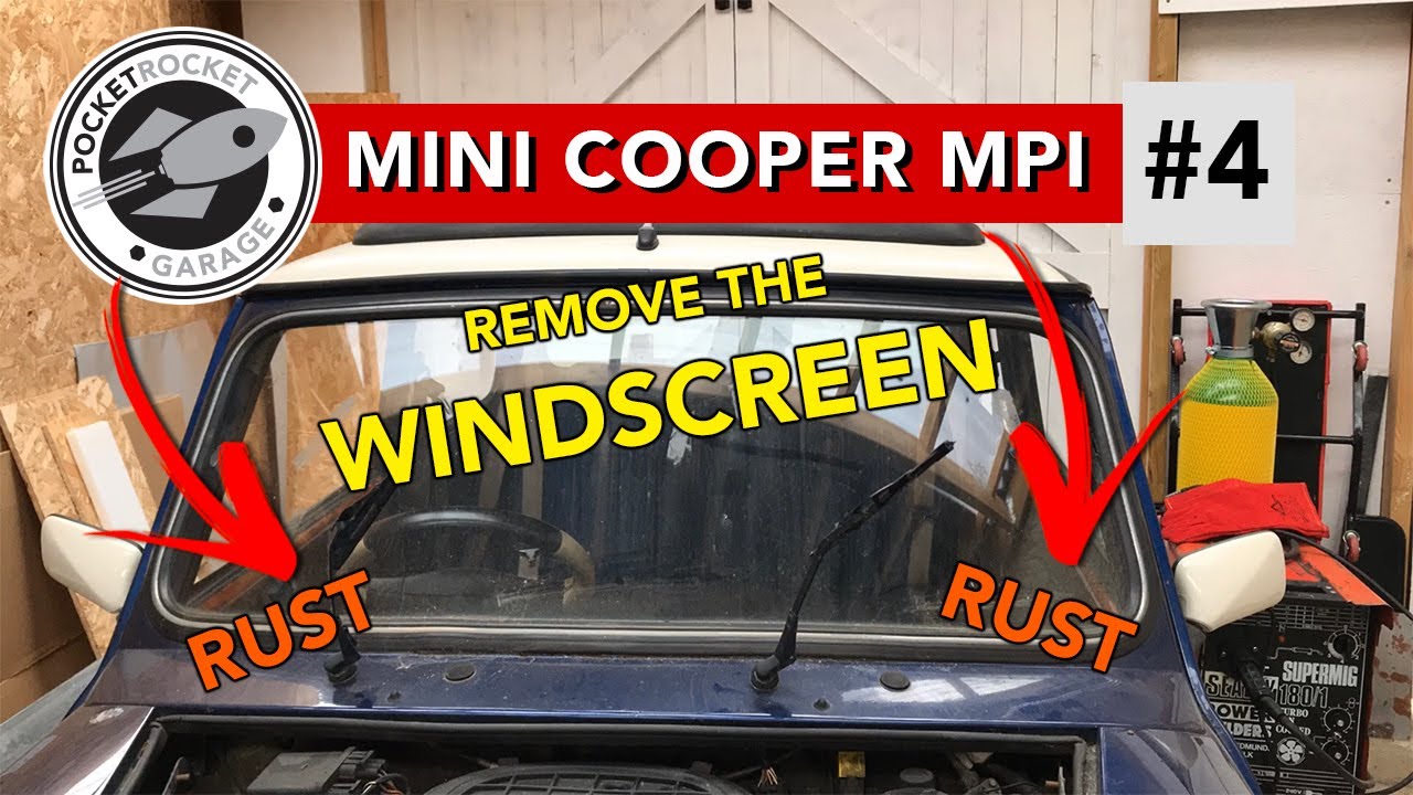 Classic Mini Cooper Sportspack | Removing the Windscreen and Rust