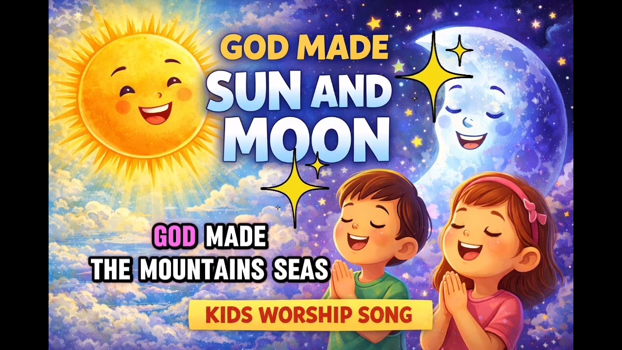 God Made the Sun and Moon | Kids Worship Song | God Is Our Creator