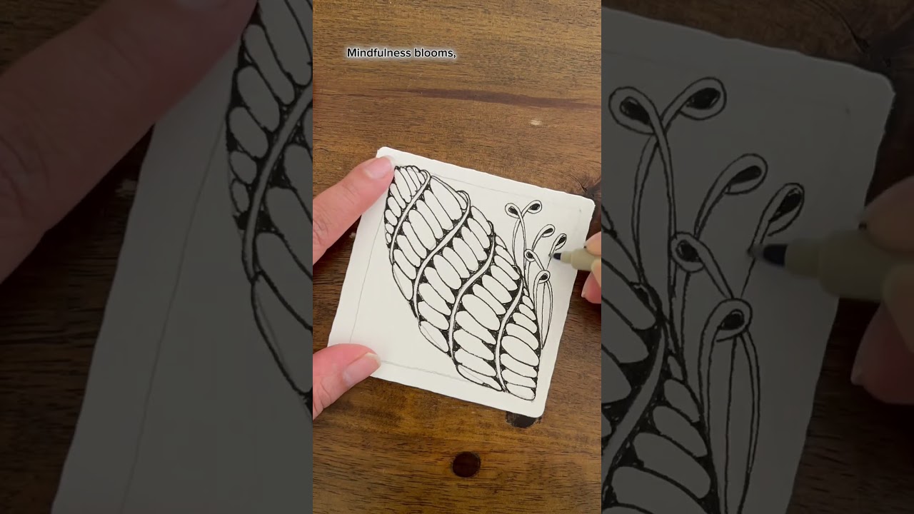 Classic Zentangle Tile #zentangle #classic #createeveryday