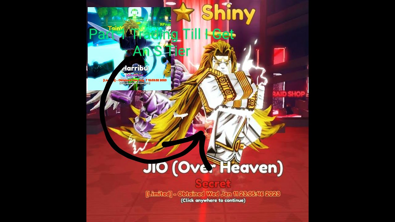 Trading From My Inv To Any S Tier Series Part 1 In Anime Adventures
