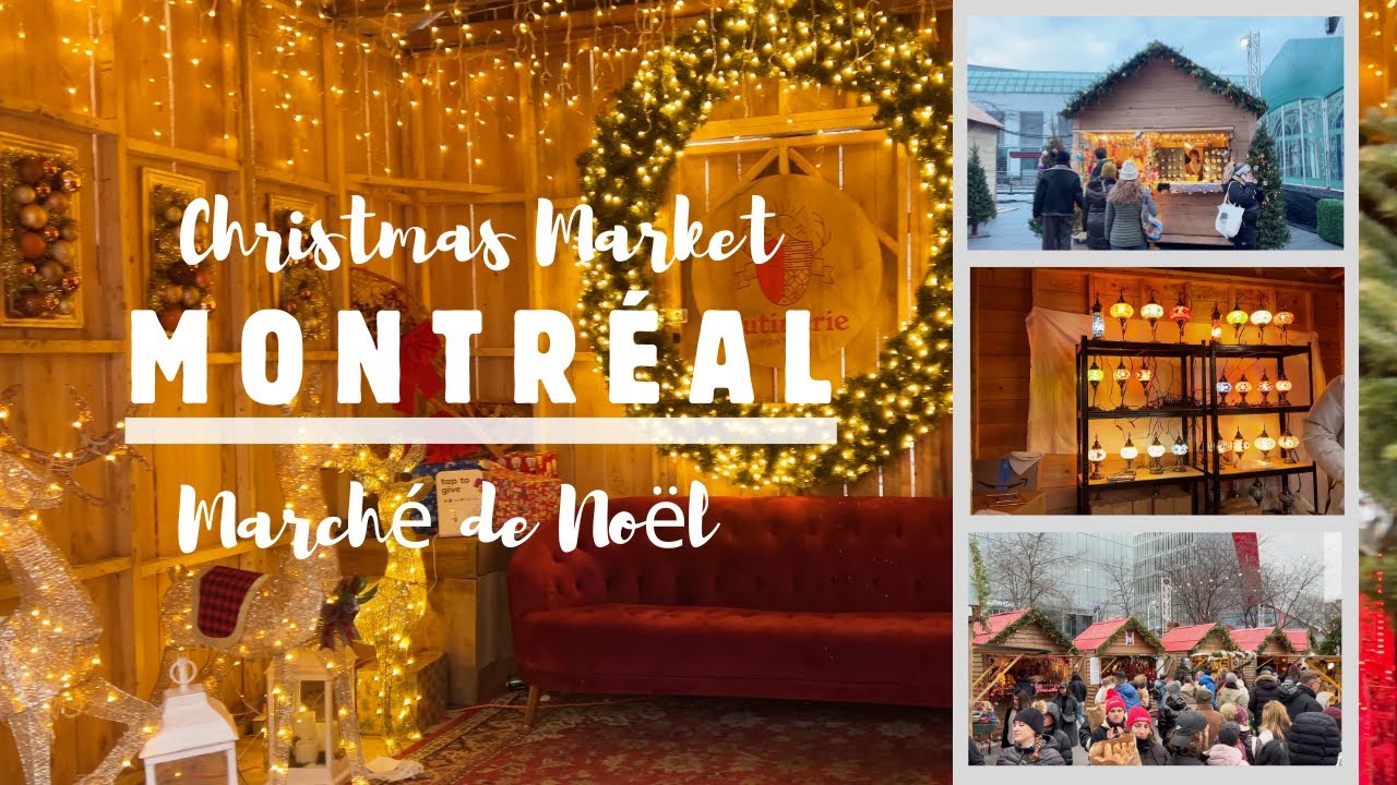 Christmas market Montreal 2024 | Grand Marché de Noël Montréal | 4k Walking Tour | Downtown Montreal