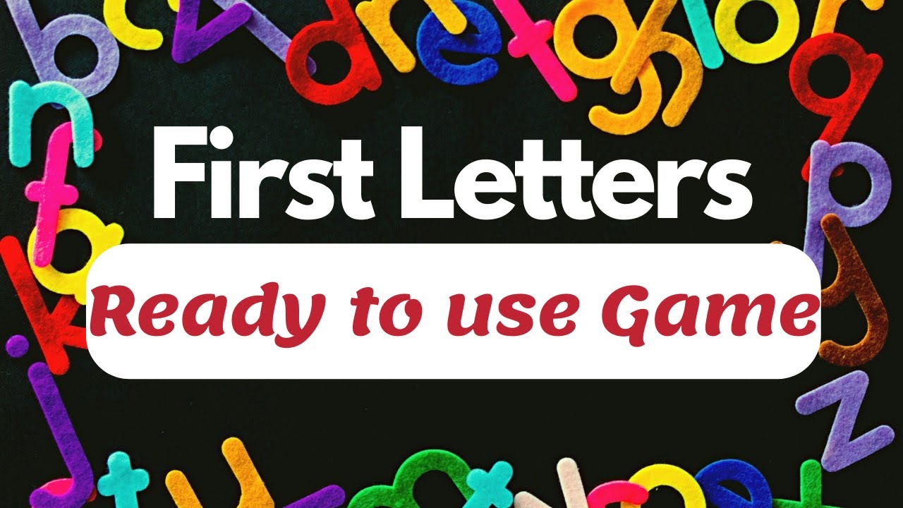First Letters Game || Super Fun Ready to use ESL Warm up for BEGINNERS!