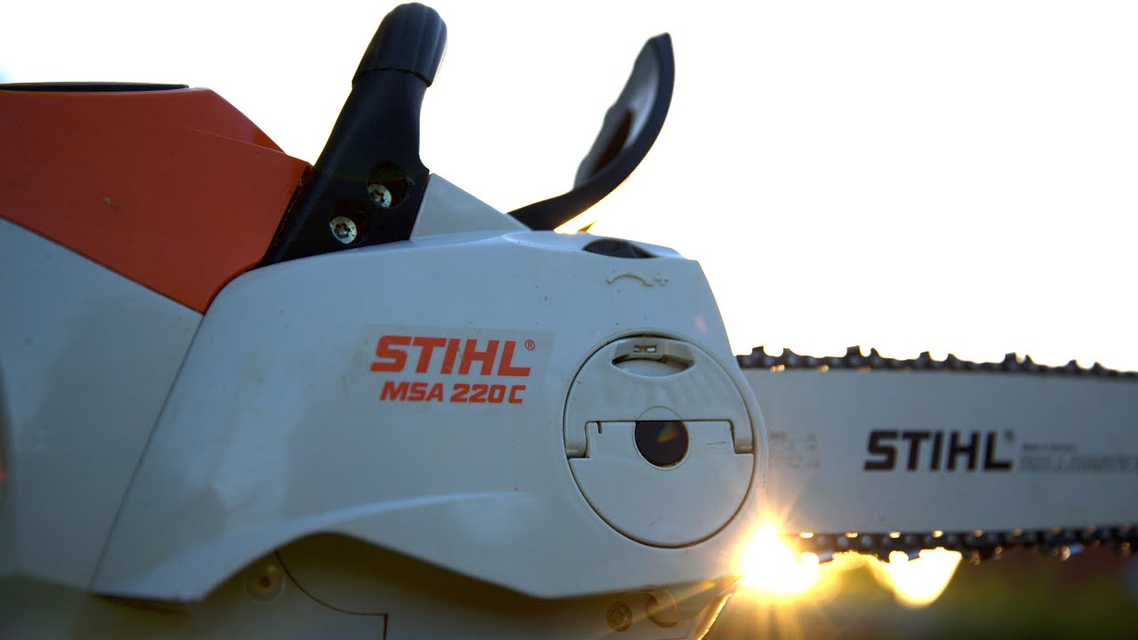 Обзор бензопилы STIHL MSA220C