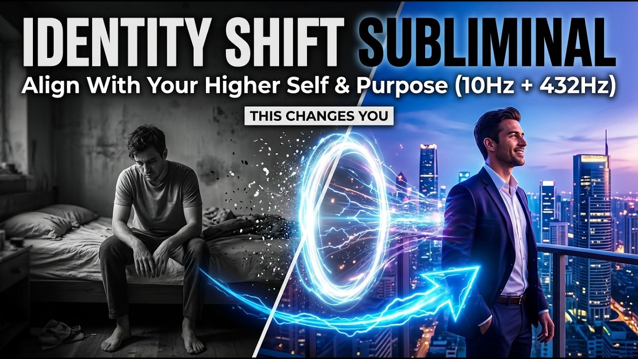 Identity Shift Subliminal | Align With Your Higher Self & Purpose [10Hz + 432Hz]