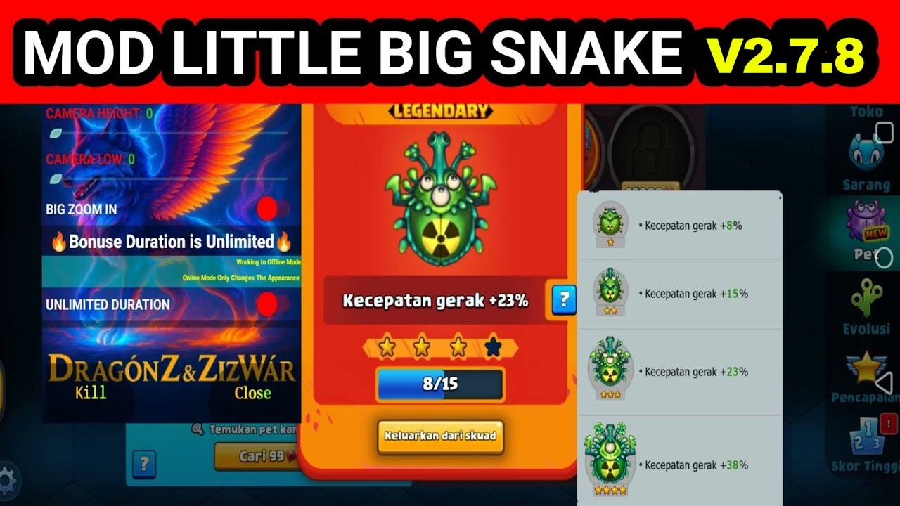 Little Big Snake V2.7.8 Mod Apk Unlock All Skin Terbaru 2025 Unlimited Money And Diamond