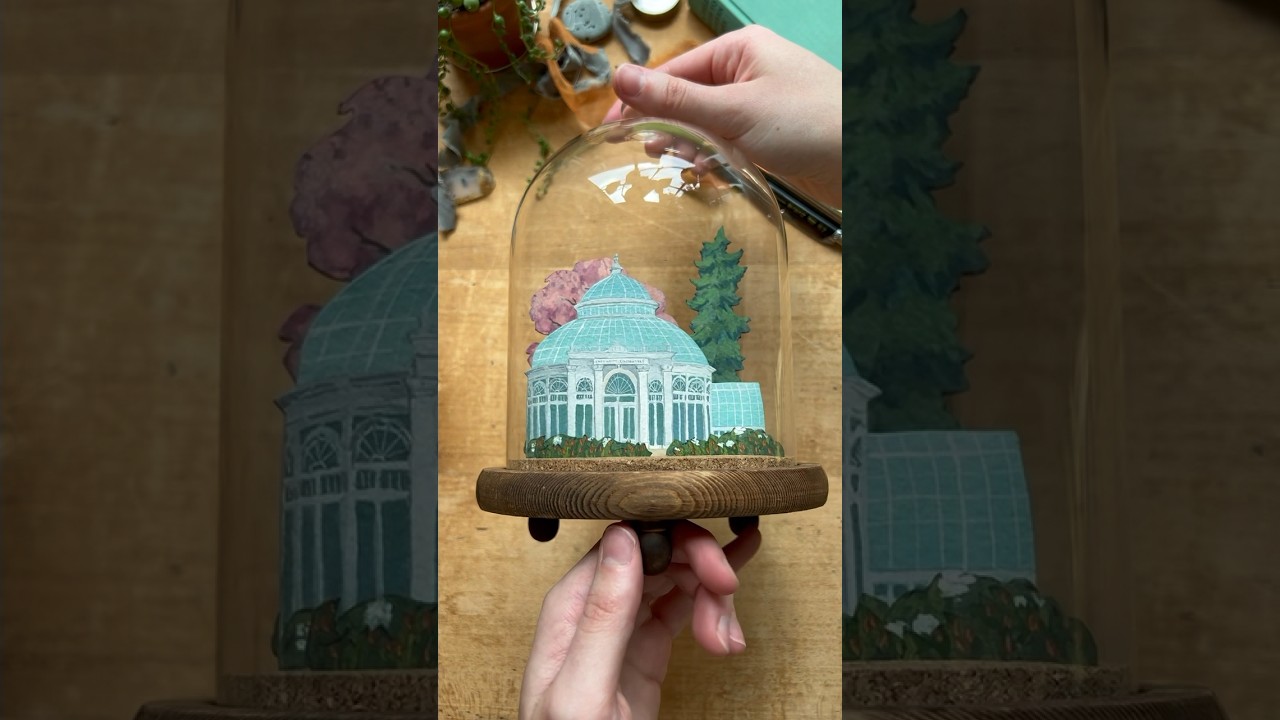 Painting the New York Botanical Garden #art #gouache #painting