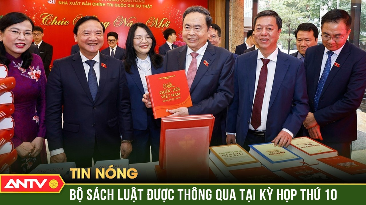 Chủ tịch Quốc hội Trần Thanh Mẫn dự lễ giới thiệu bộ sách Luật Kỳ họp thứ 10 |ANTV
