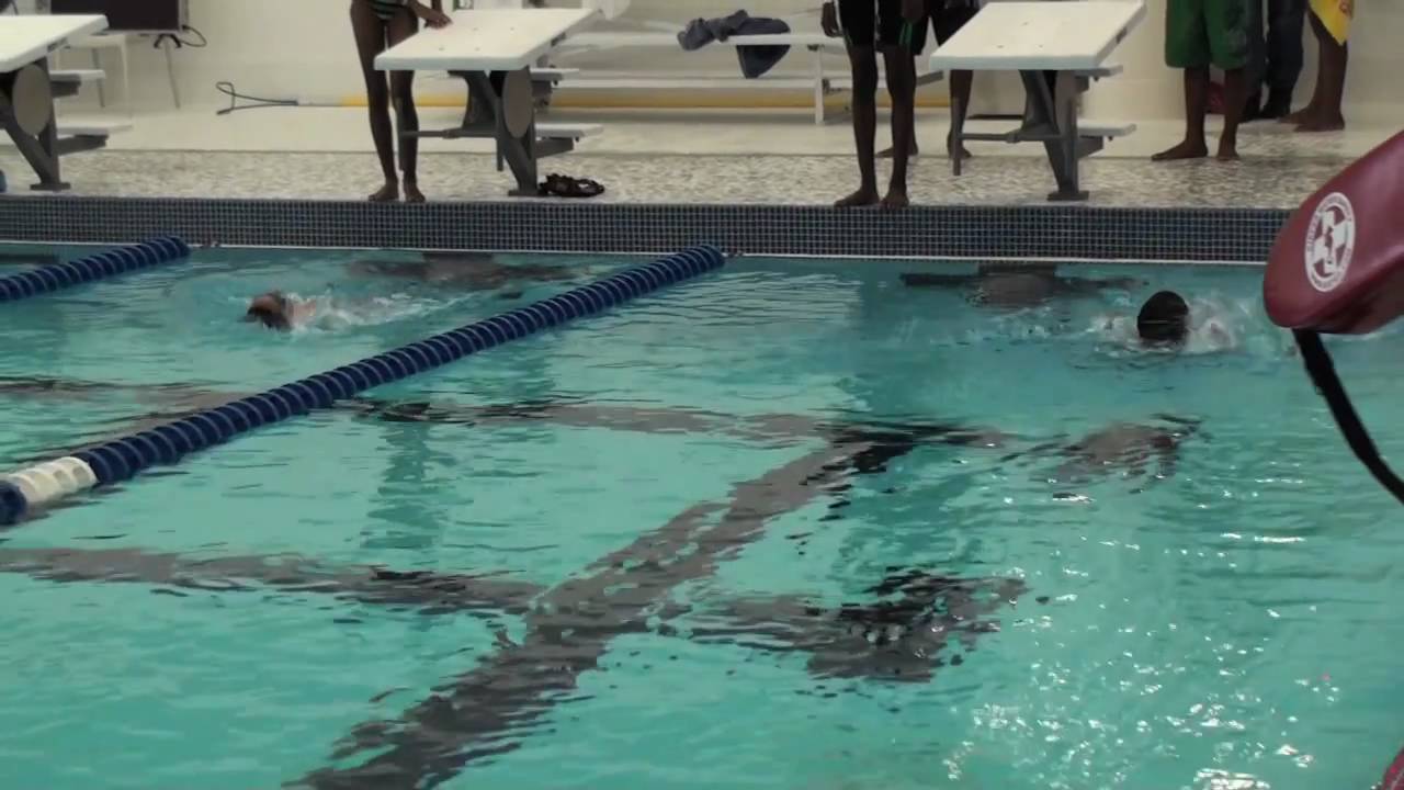 Swim team tryouts at the Salvation Army Kroc Center