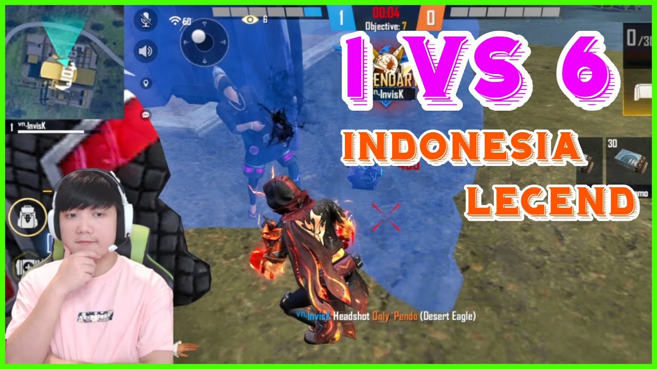 Invis K - 1 vs 6 huyền thoại Indonesia căng cực !
