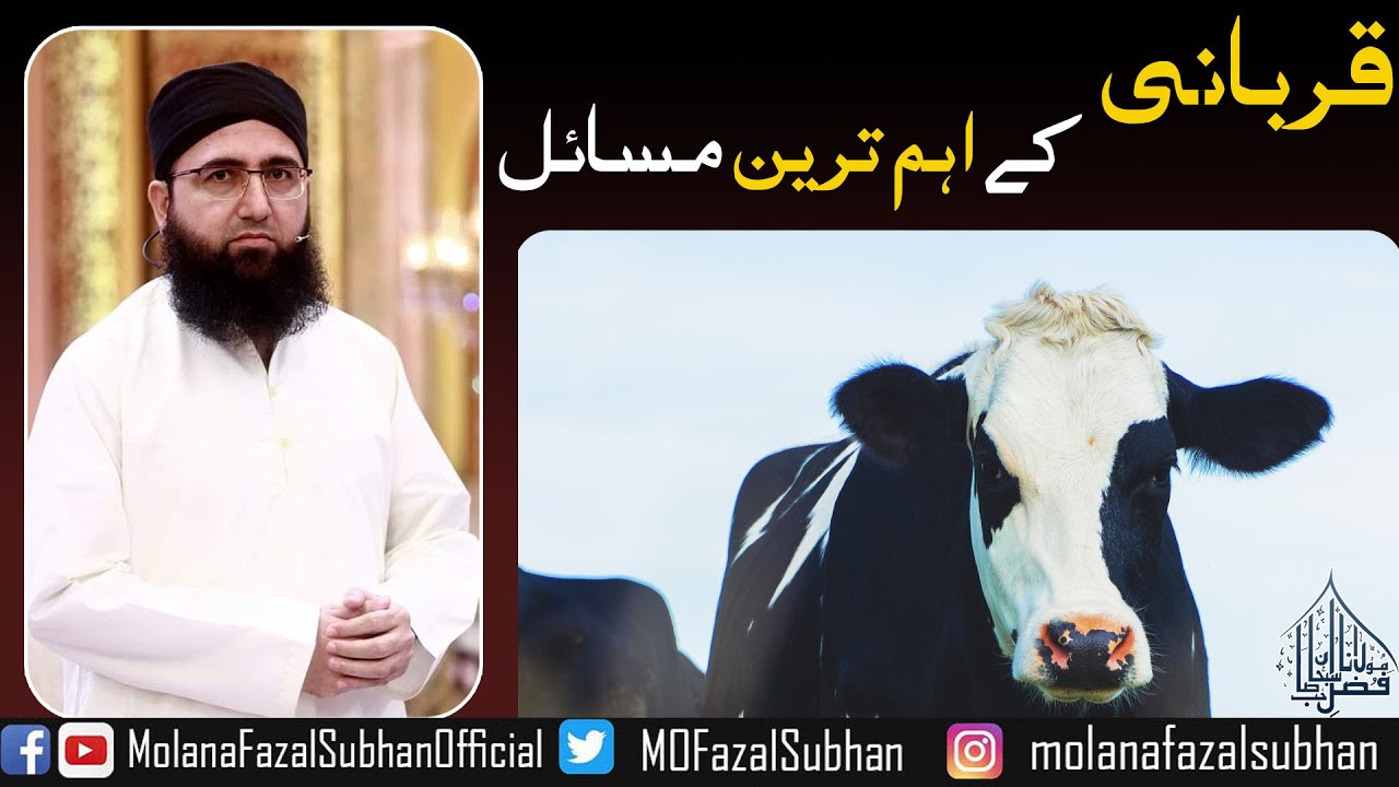 Qurbani Ke Ehem Tareen Masail | Molana Fazal Subhan | Qurbani 2021