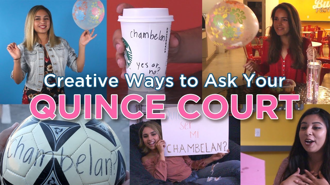 Quinceanera Court Invitation Ideas: DIY Quince Proposals