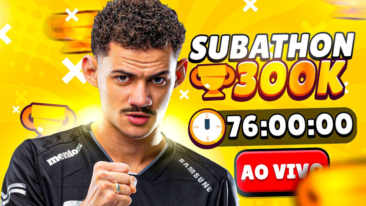 SUBATHON PARA o TOP 1 BR em BUSCA dos 300.000 TROFÉUS DIA 14!