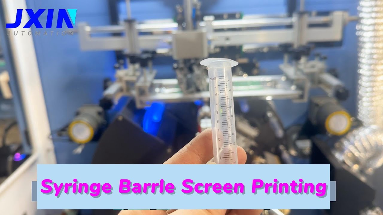 Full Automatic Screen Printing Machine for Syringe Barrel Printing 