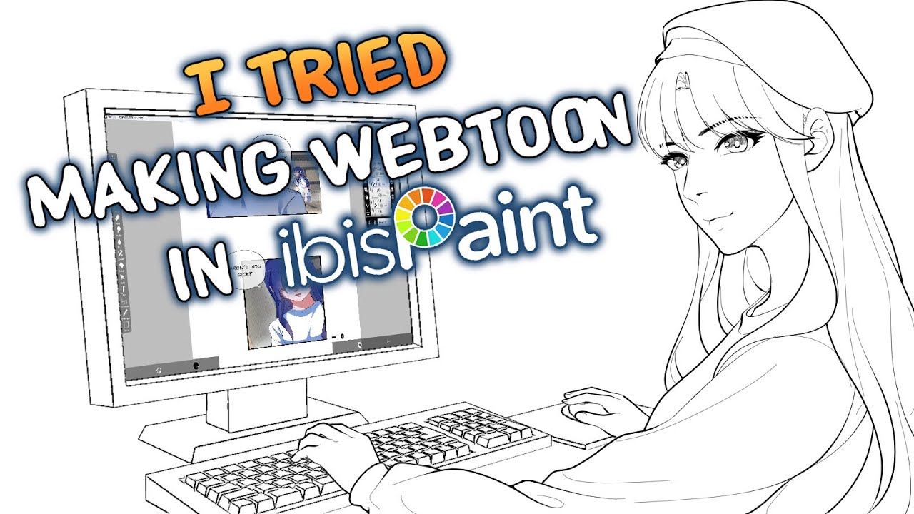 I Tried Making a Webtoon Using Ibis Paint (Windows vers.) Free Drawing app challenge Part 1