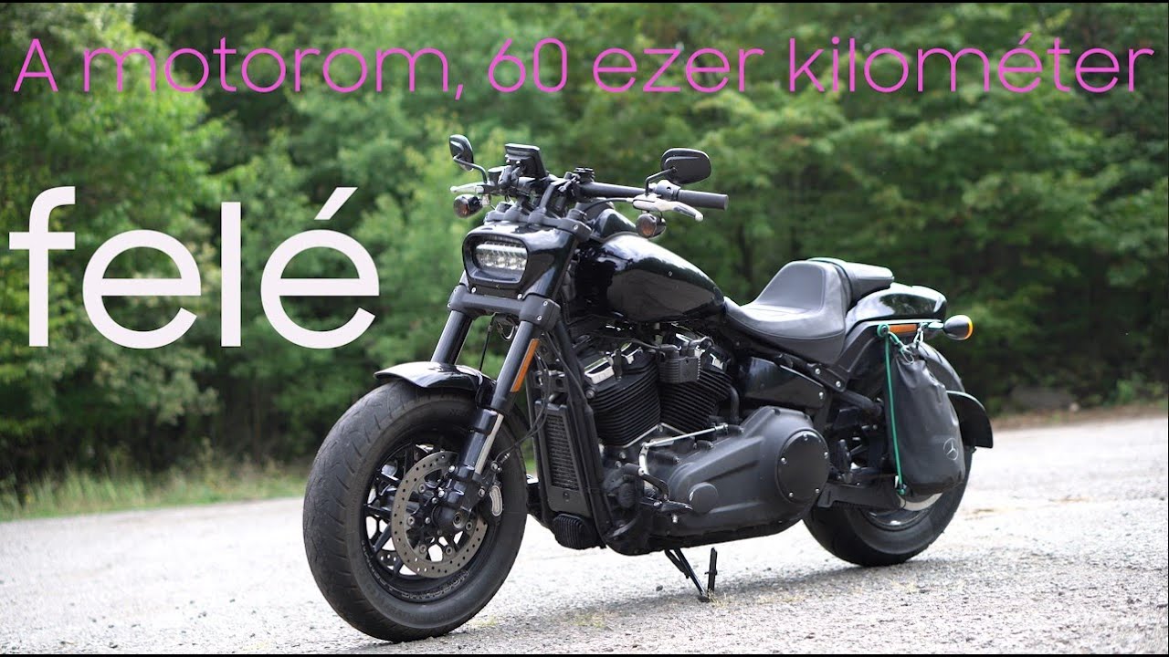 Harley Fat Bob 2018,  60 ezer kilométer táján