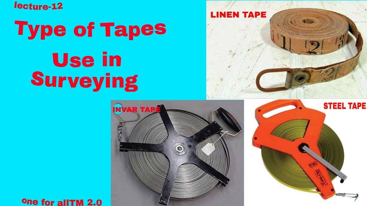 Type of tapes in Surveying//Chain Surveying//lecture-12