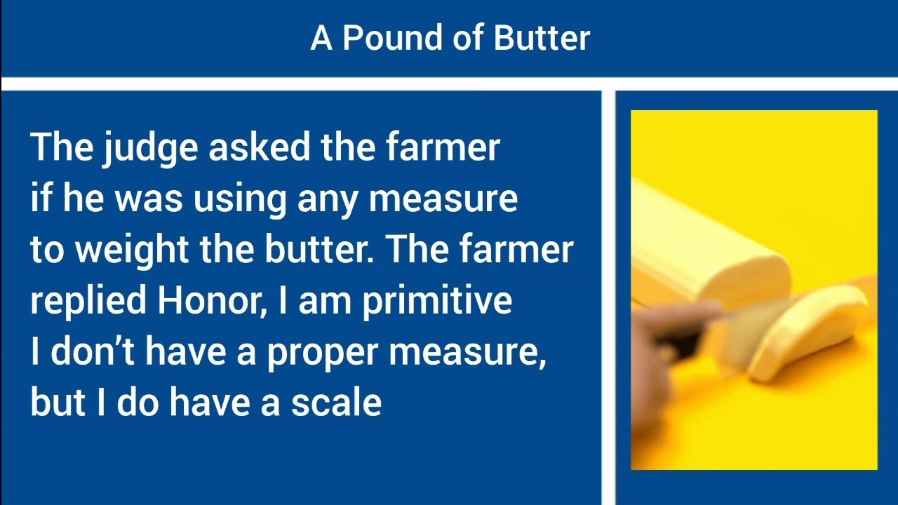A Pound of Butter | learn English through story | improve your English