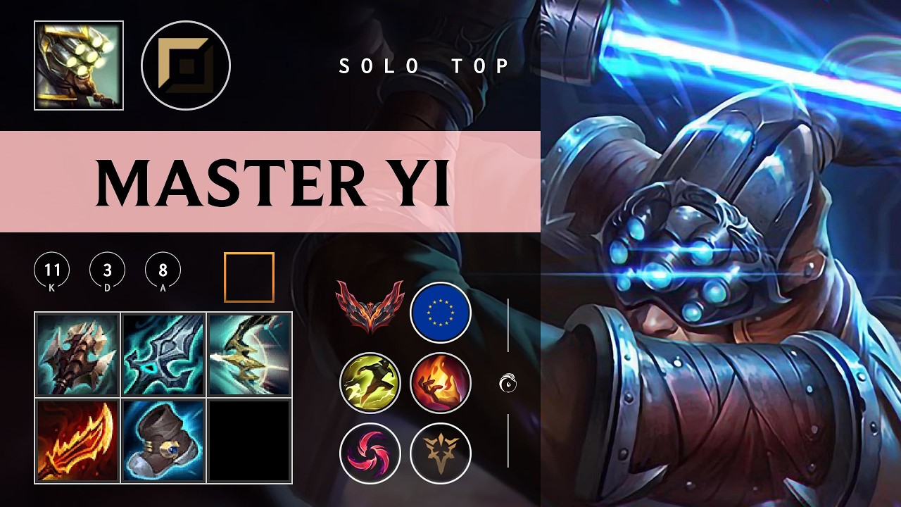 Master Yi Top vs Zaahen - EUW Grandmaster Patch 26.03
