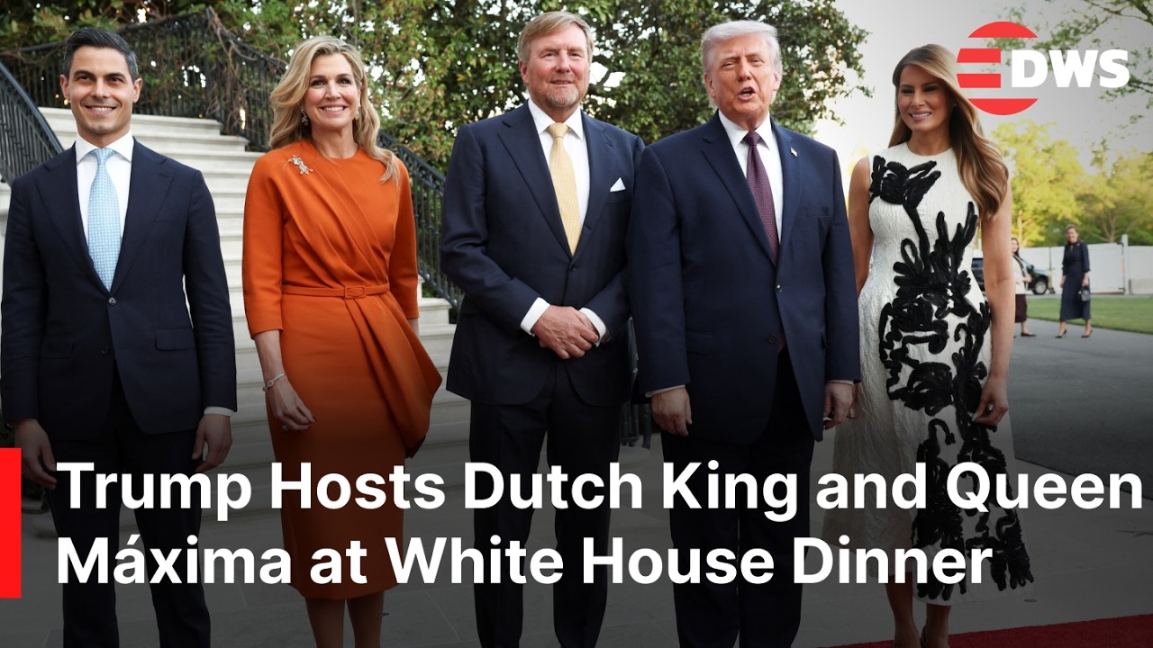 Полное прибытие: Трамп и Мелания приветствуют голландских монархов на эксклюзивном ужине в Белом ...