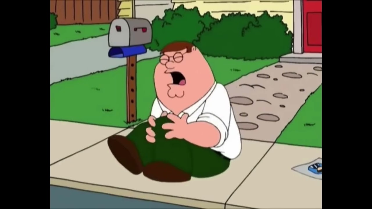 Peter Hurts his knee