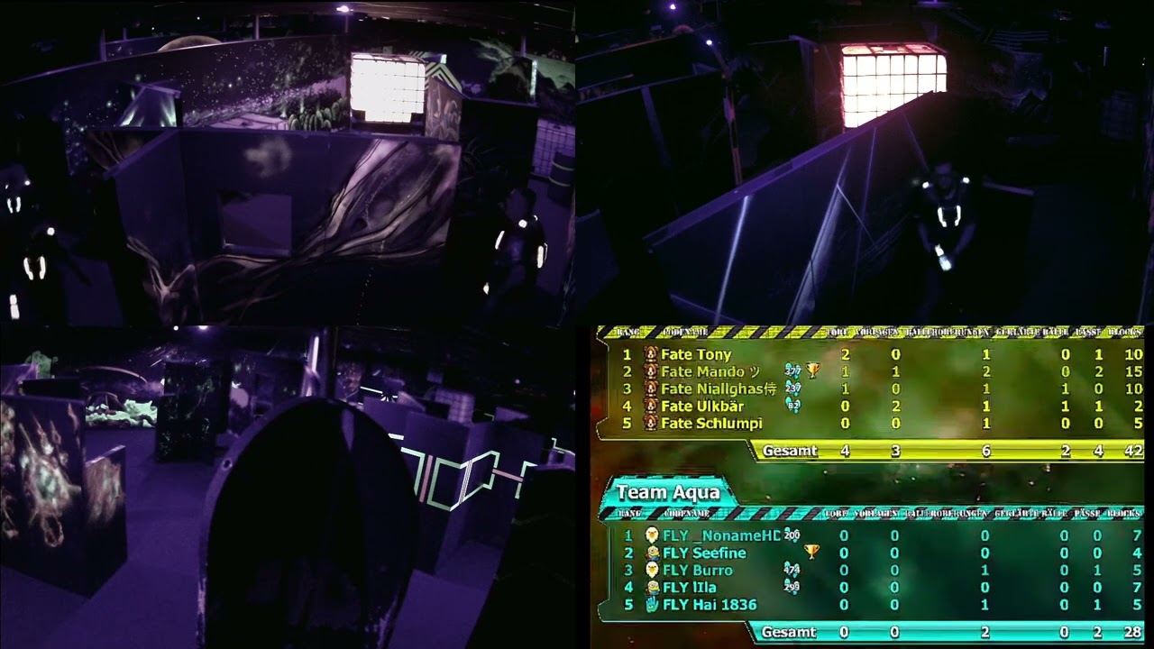 Fate vs FLY UHU - 1. Turnier Laserball in Dresden - Lasertag Gameplay Deutsch