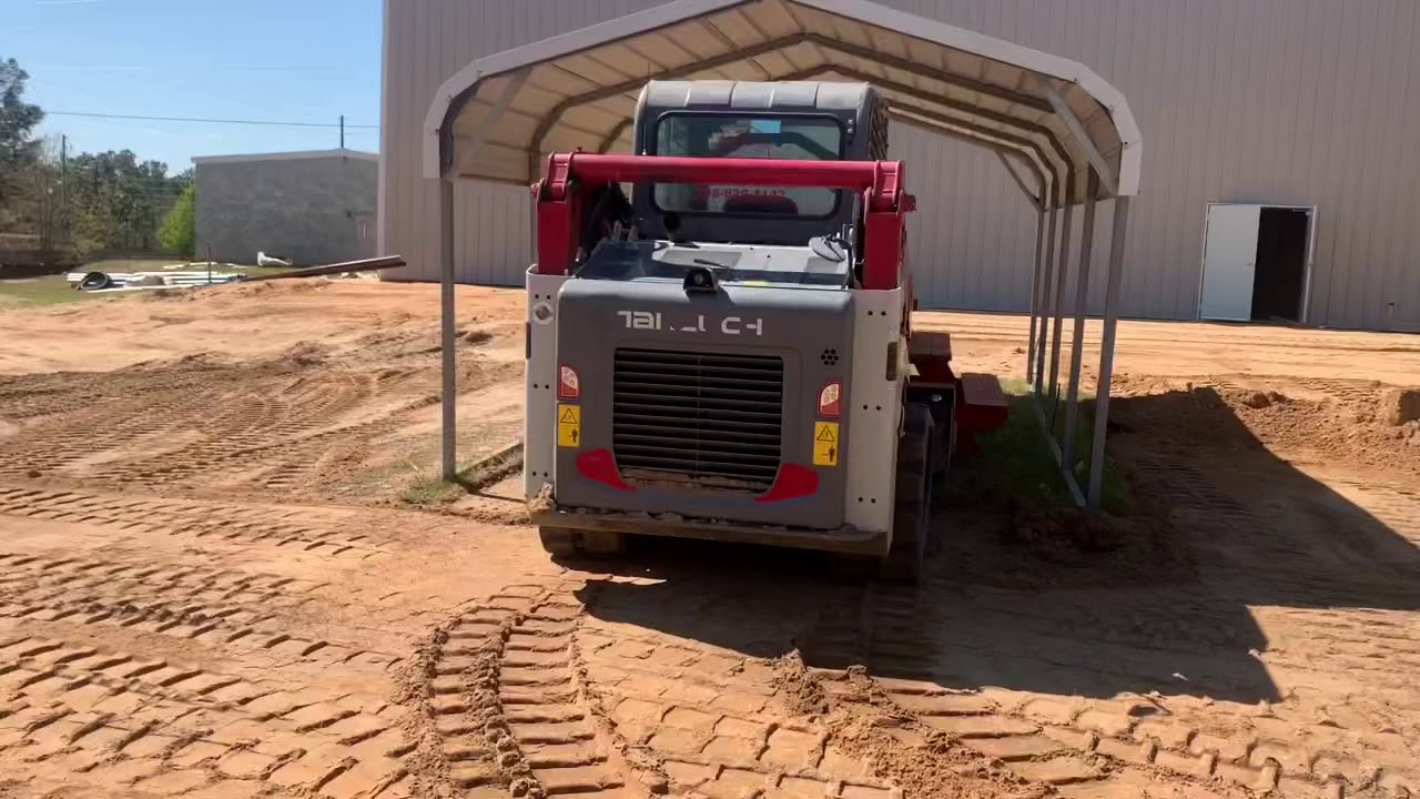 Grading a building pad