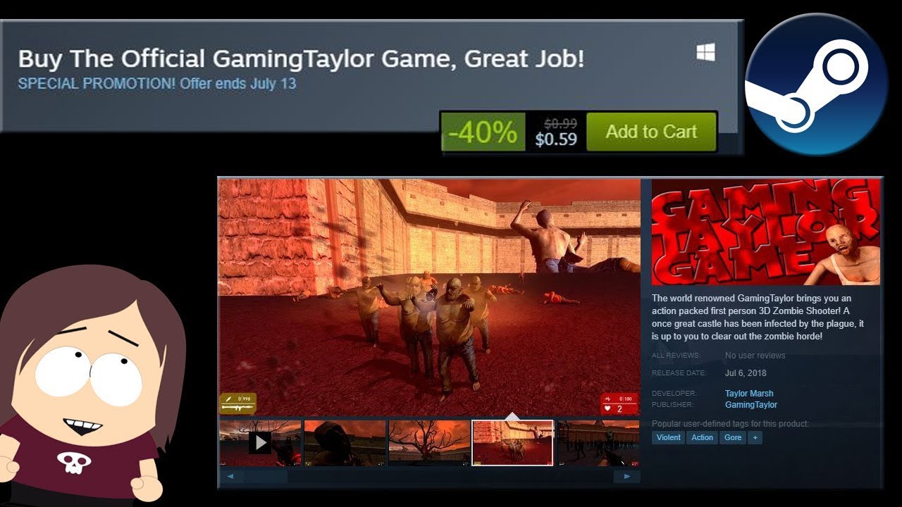 My game has been released! || The Official GamingTaylor Game