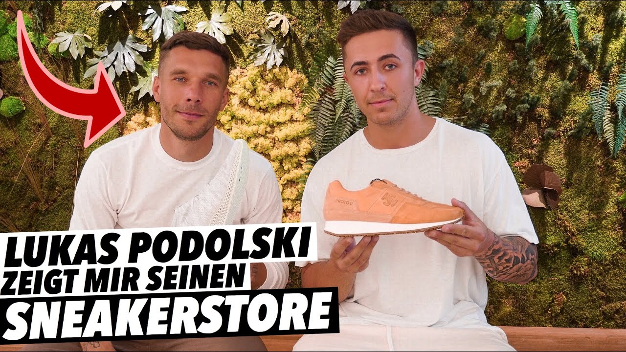 Lukas Podolski zeigt mir seinen SNEAKERSTORE!