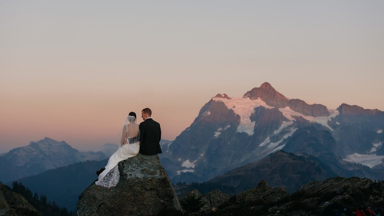 Chain Lakes Elopement Adventure Near Mt Baker