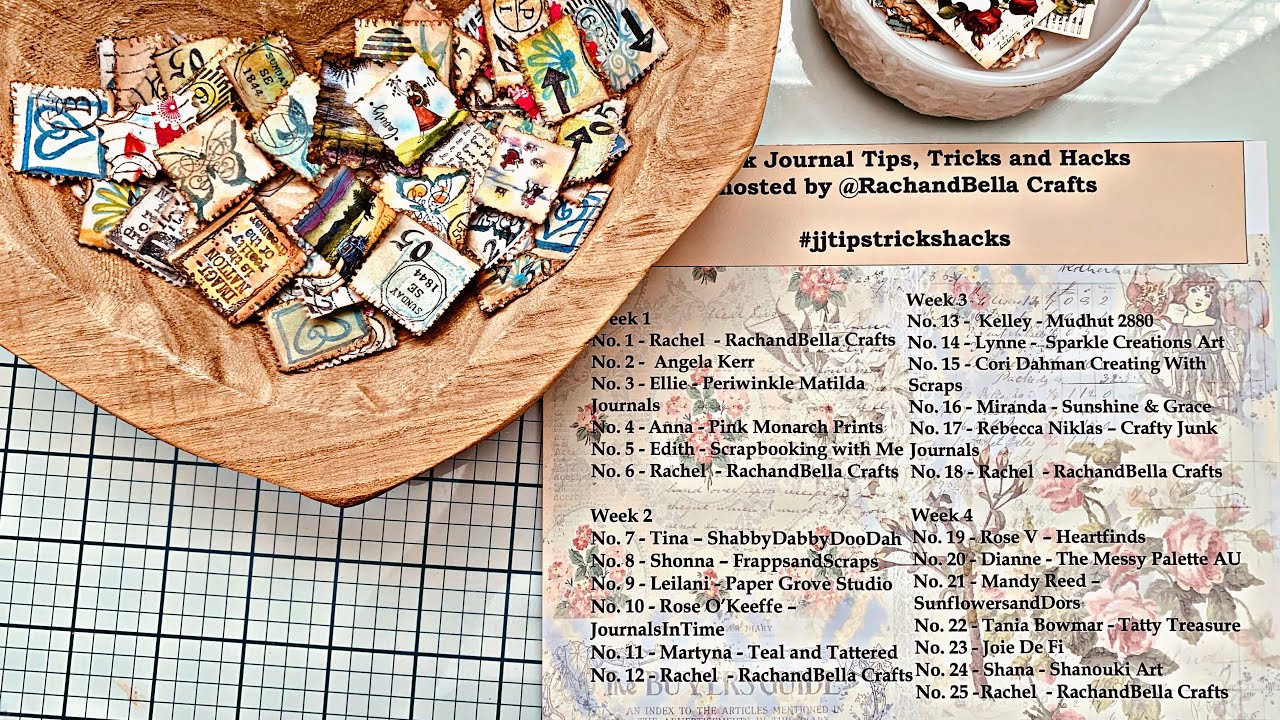 #JJTipsTricksHacks Collab No 19- Mass Making Faux Postage Stamps
