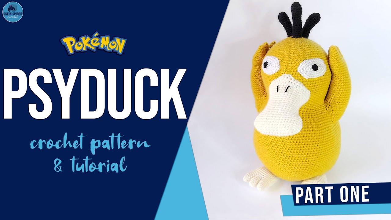 How to Crochet Psyduck: Pokemon Amigurumi Tutorial | PART ONE