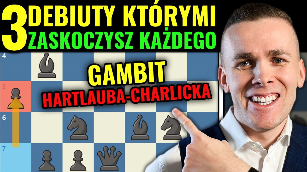 3 AGRESYWNE debiuty dla początkujących! Te otwarcia szachowe warto znać w 2024 | Michał Kanarkiewicz