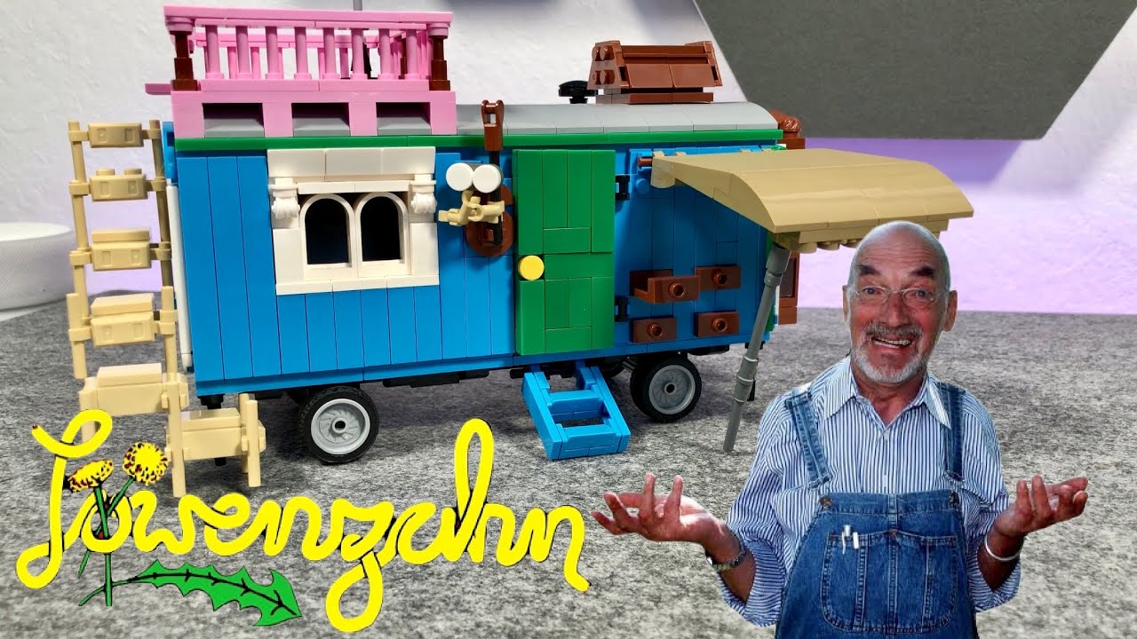 Ich habe Peter Lustig's Bauwagen aus Löwenzahn mit Klemmbausteinen gebaut :-)