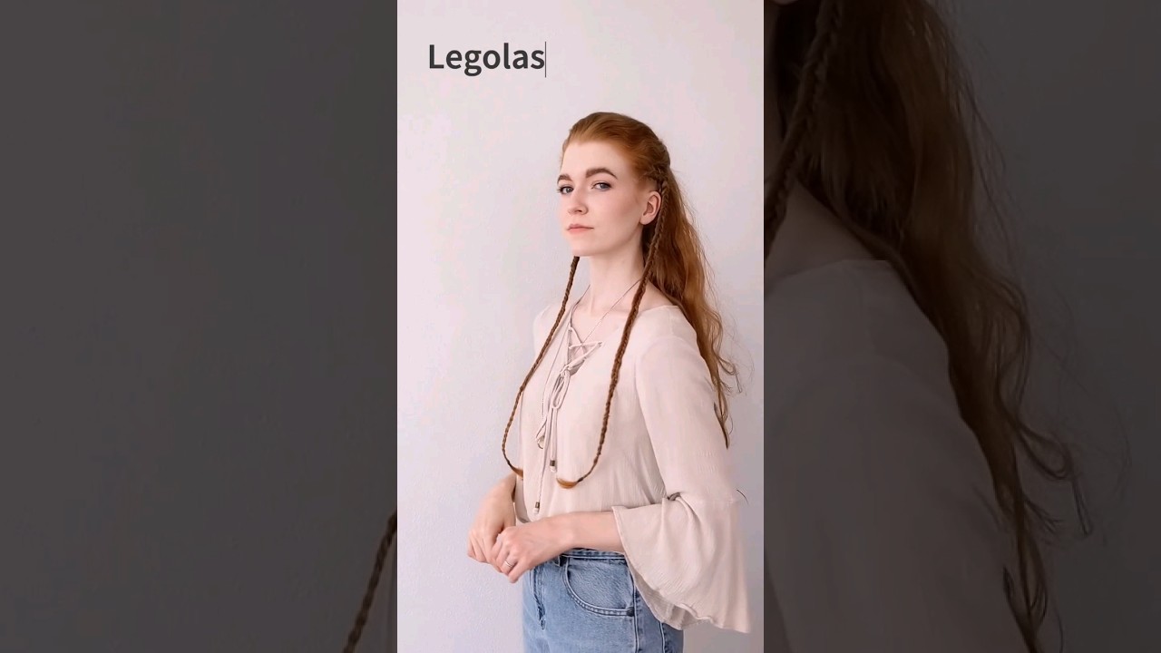 Recreating Hairstyles from Lord of the Rings #lotr #hairstyle #legolas #lordoftheringsfan