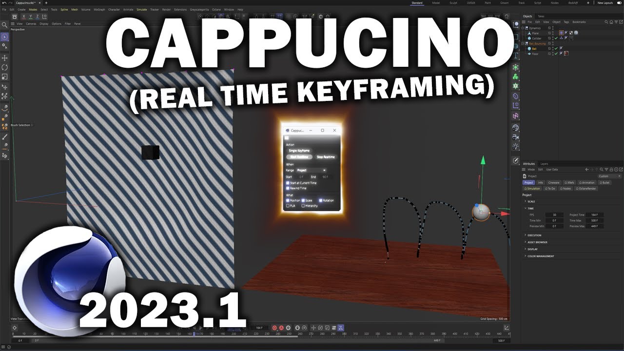 Cinema 4d 2023.1: Cappucino (Realtime Keyframing!)