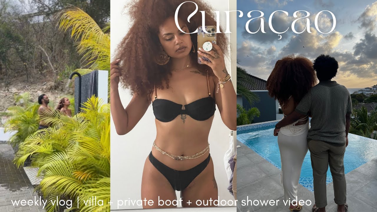 TRAVEL VLOG PT. 2 | from Chicago to the island of Curaçao | private boat + villa
