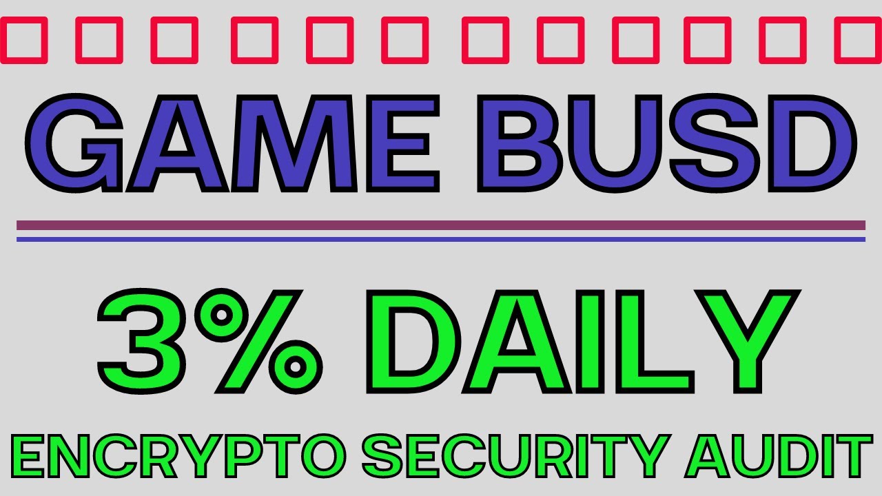 CHECK OUT GAME BUSD LAUNCHING SOON