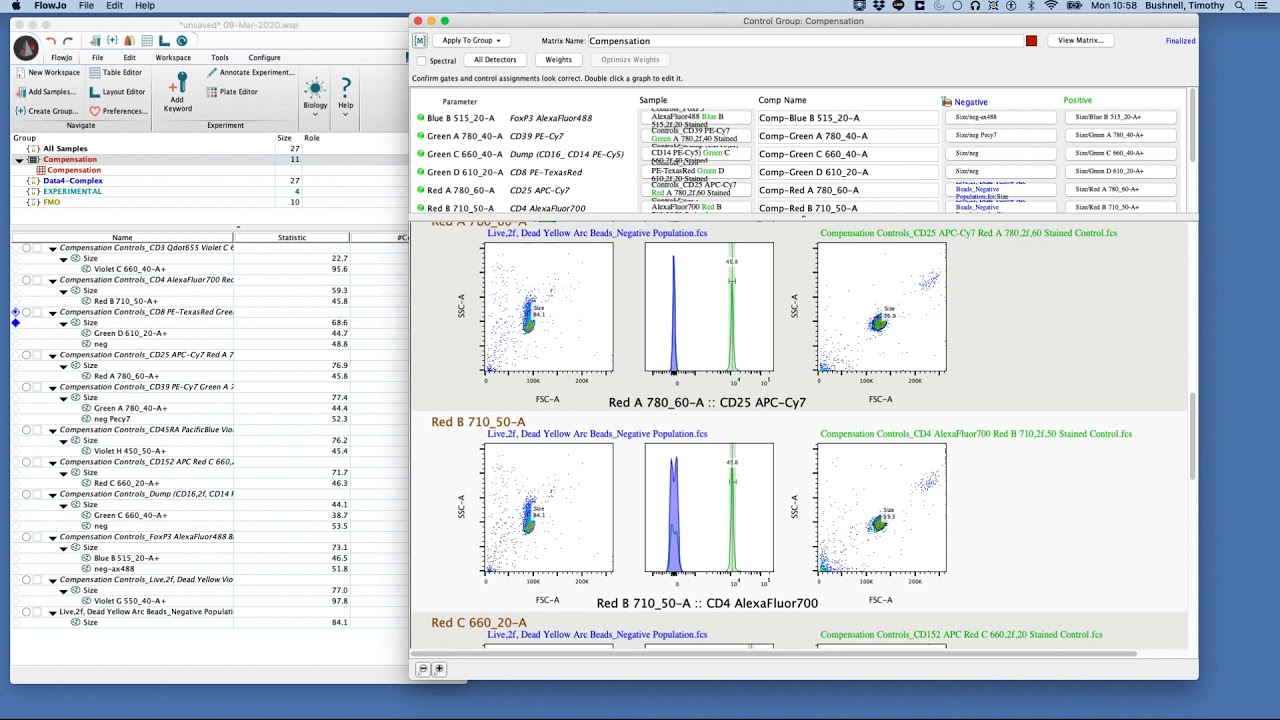 Expert Cytometry Teaching Point - Compensation with FlowJo