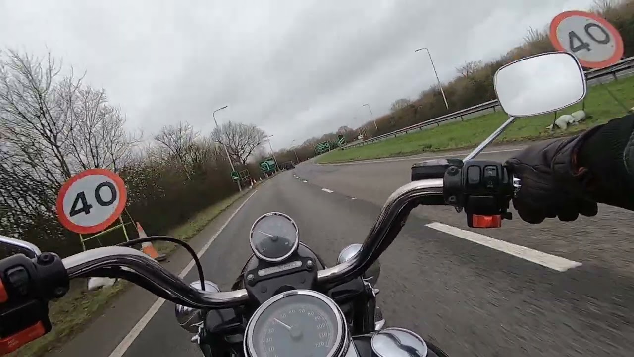 At Last! A Harley Davidson Road King Ride! Cautious Start.