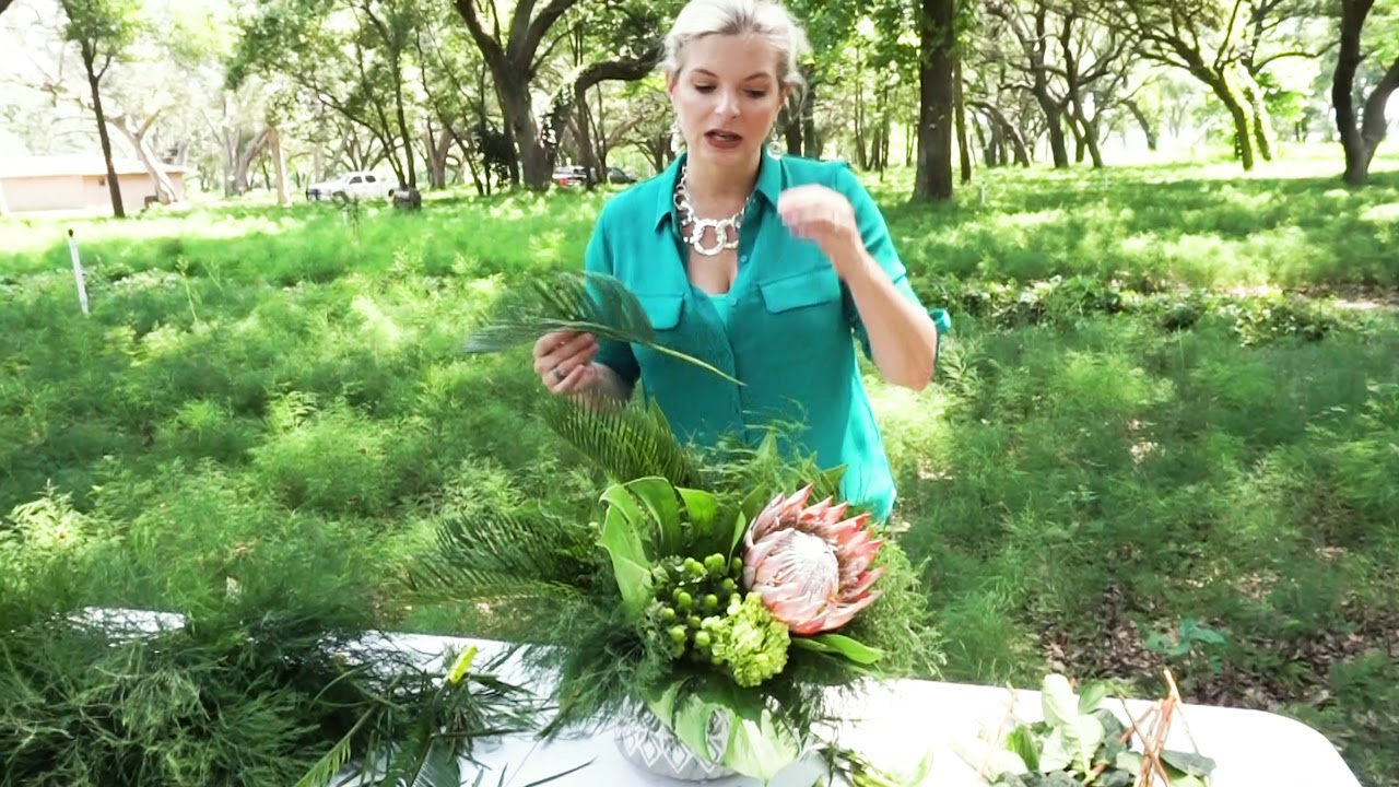 Floral Design With Tree Fern