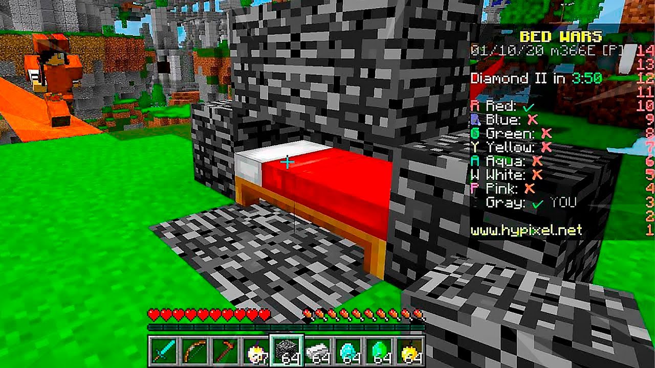 USANDO MODO CRIATIVO NO BEDWARS