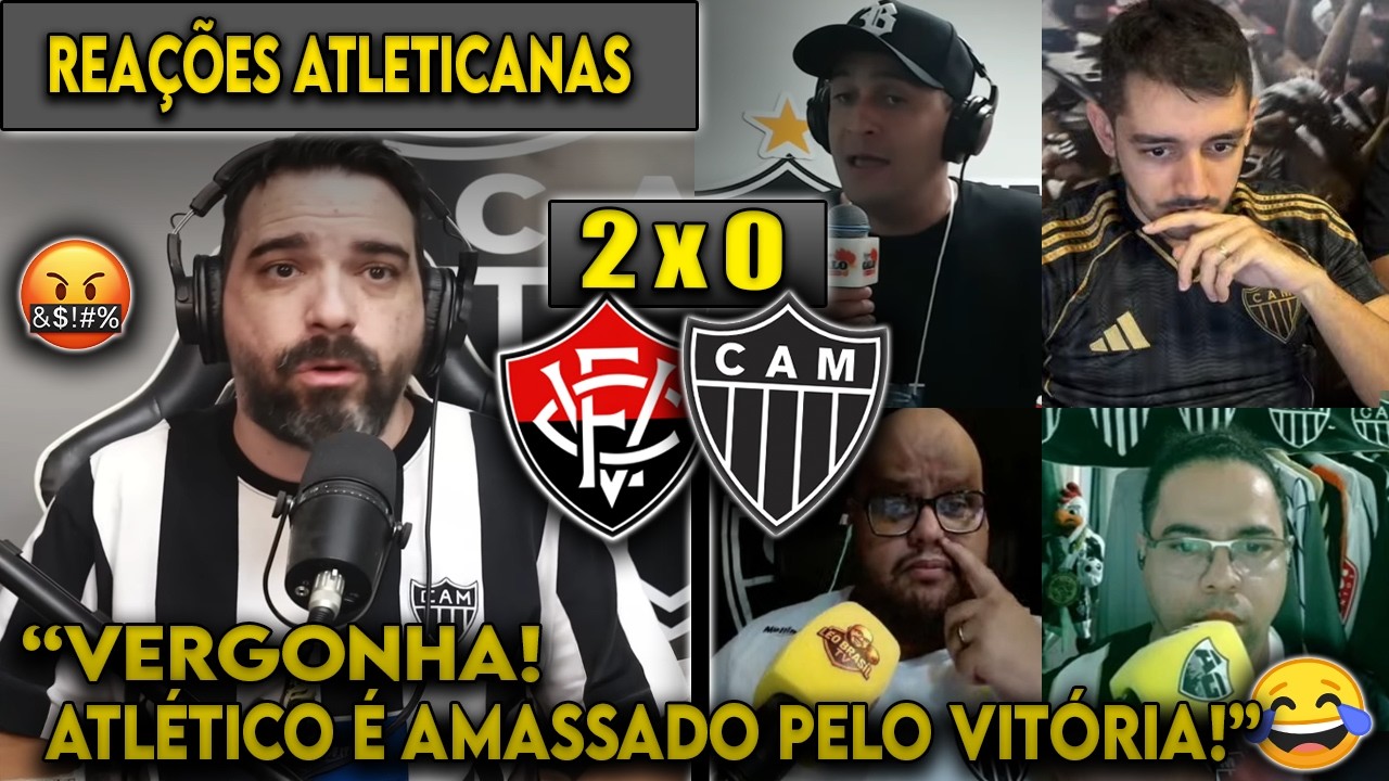 REAÇÕES dos ATLETICANOS - VITÓRIA 2x0 ATLÉTICO-MG - BRASILEIRÃO 2026 - VAMOS RIR DO GALO!