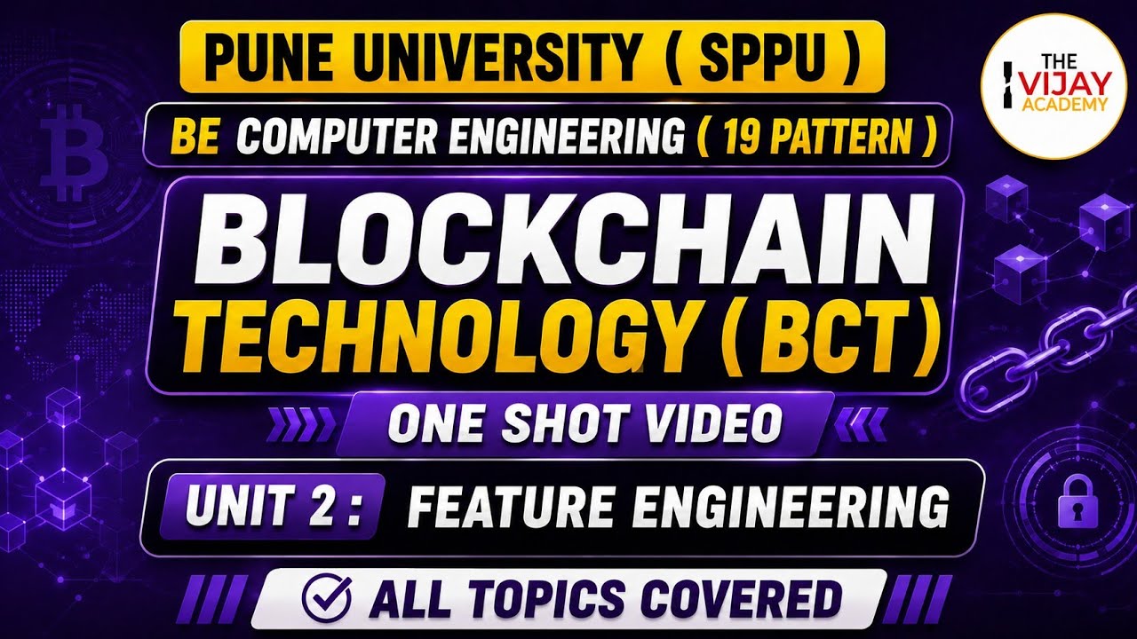 BCT Unit 2 ONE SHOT 🔥 | INSEM EXAM | Feature Engineering | BE Computer Engg | SPPU 19 Pattern