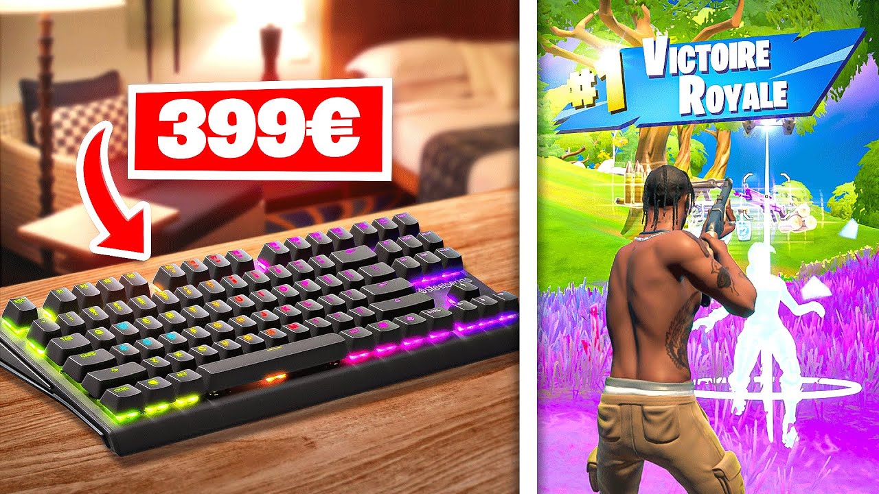 J'ai testé le CLAVIER le PLUS CHER du MONDE sur Fortnite... (et je ne m'attendais pas à ce résultat)